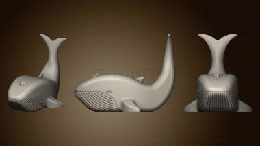 3D model Blue Whale Mama & Baby (STL)