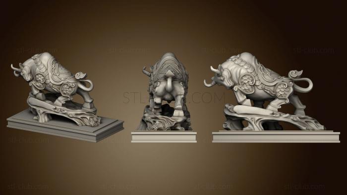 3D model Buffalo animals (STL)