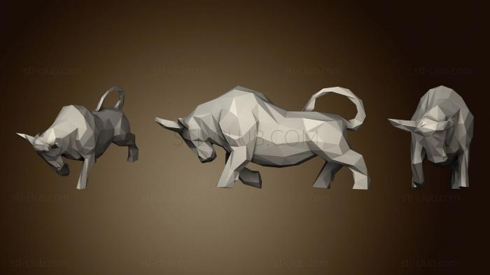 Bull low poly