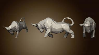 3D model Bull low poly (STL)
