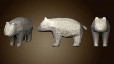 3D модель Резной медведь (STL)
