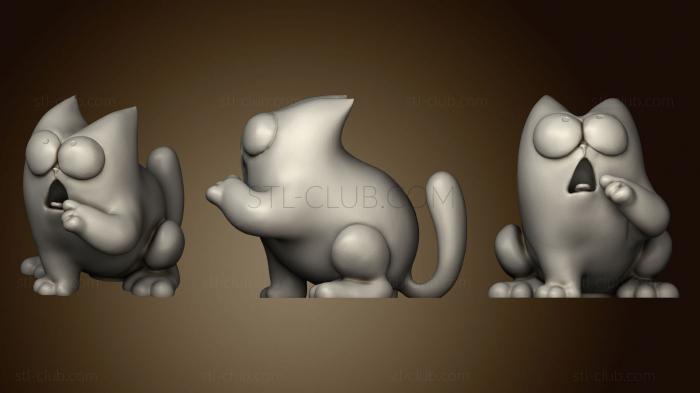 3D model Cat cartoon (STL)