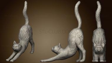 3D model Cat stretching (STL)