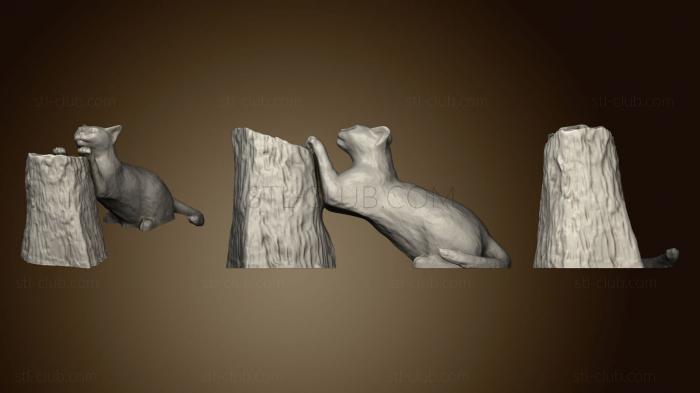 3D model Chat griffe (STL)