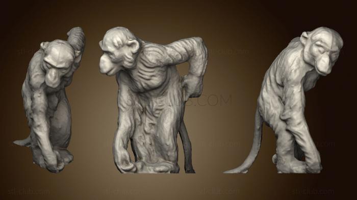 3D мадэль Статуэтка Шимпанзе (STL)