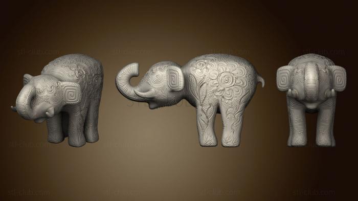 3D model Clay elephant (STL)