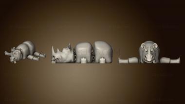 3D model Clumsy rhino trinket flexi (STL)