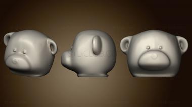 3D model Cooking Bear Head Hollow (STL)