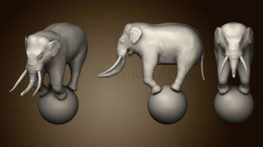 3D model Day10 Circus Elephant (STL)