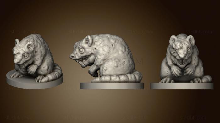 3D model Diseased Giant Rat (STL)