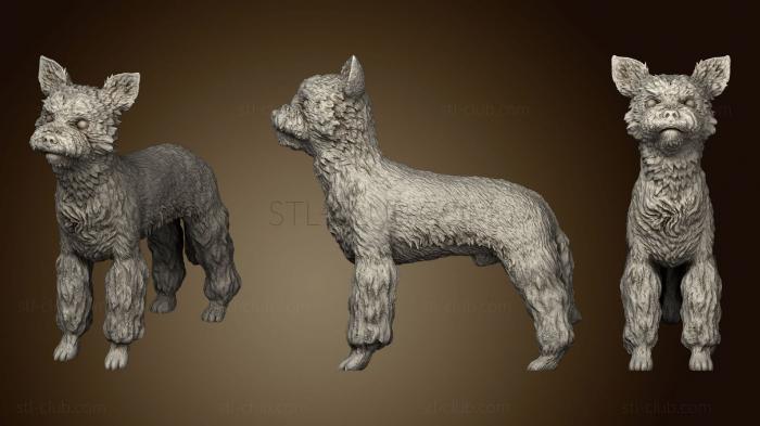 3D мадэль Собака йоркширского брита II (STL)