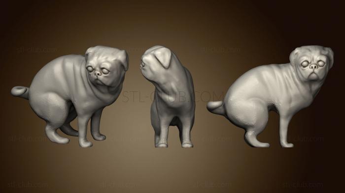 3D model Edgar The Pewdiepie s Pooping Dog (STL)