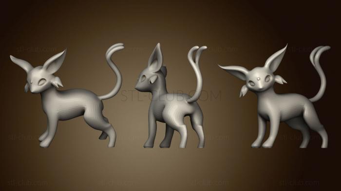 3D model Espeon Pokemon Figure (STL)