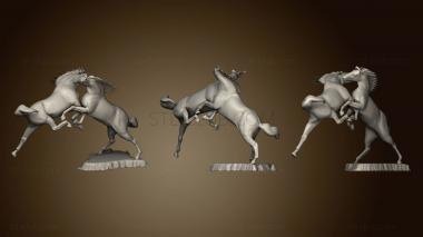 3D мадэль Боевые лошади (STL)