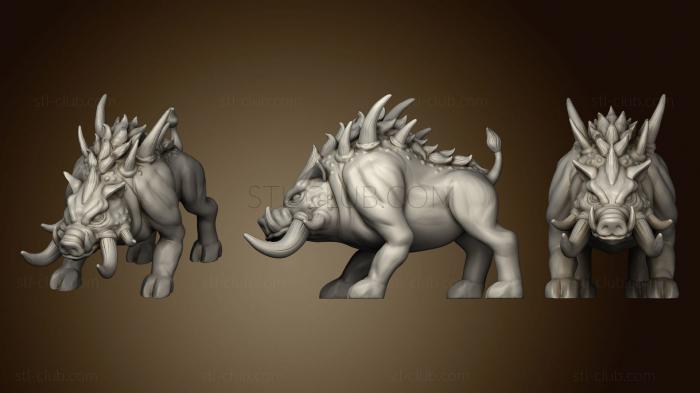 3D model Hellboar (Dnd Miniature) (STL)