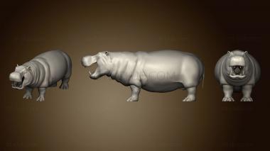 3D model Hippopotamus (STL)