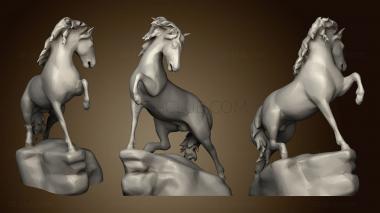 3D модель Лошадь на скале (STL)