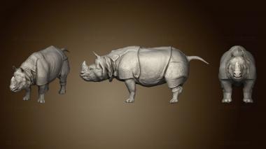 3D model Indian Rhinoceros Sculpt (STL)