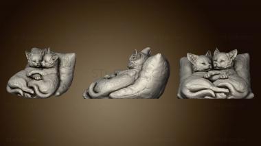 3D model Kitten sleeping (STL)