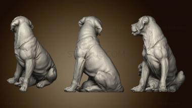 3D model Labrador with Puppy (STL)