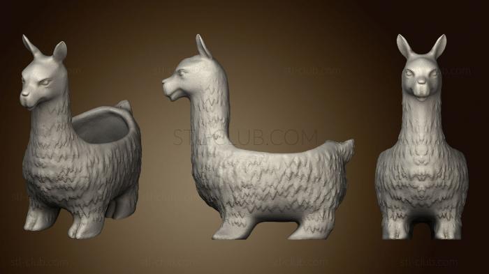 3D model Llama planter (STL)