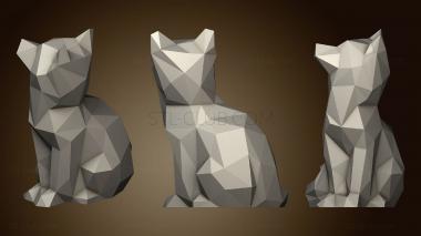 3D model Low Poly Fox (Looking Up) (STL)