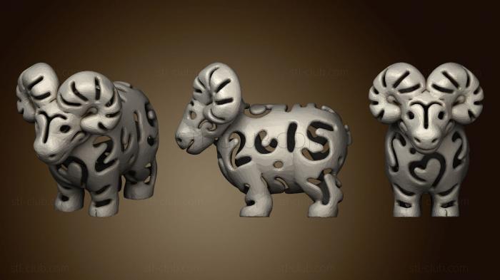 3D model Lucky Sheep Year (STL)