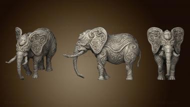 3D модель Богато украшенный слон (STL)
