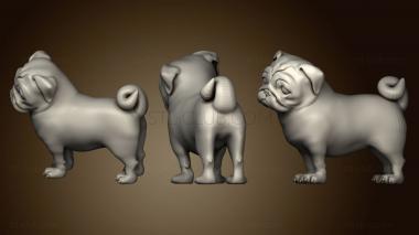 3D model Pup cao grupo (STL)