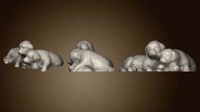 3D model Puppies by richard gain (STL)