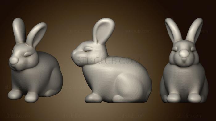 3D model rabbit cotton dispenser (STL)