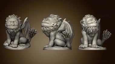 3D model RPG baby manticore (STL)