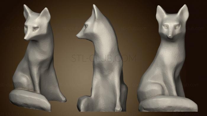 3D model Sitting Fox Decor (STL)