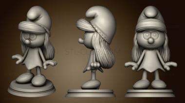 3D model Smurfette Smurfs and Frank Monster Mash (STL)