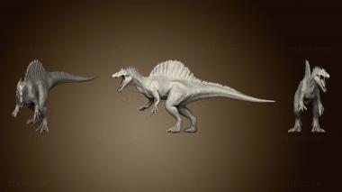 3D мадэль Симулятор битвы при восстании животных-спинозавров (STL)