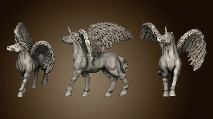 3D model Unicorn Winged (STL)