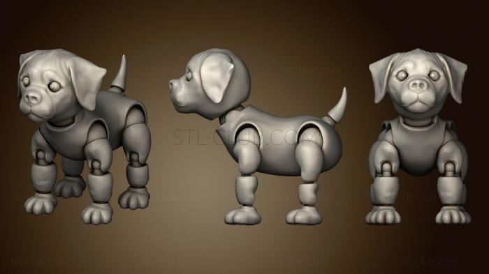 3D Jointed Puppy Dog