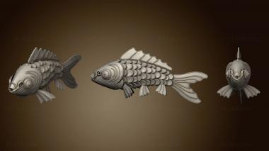 3D мадэль Полноценная морская рыба кои (STL)