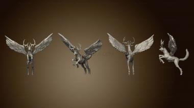 3D model Base Winged Deer Magic (STL)