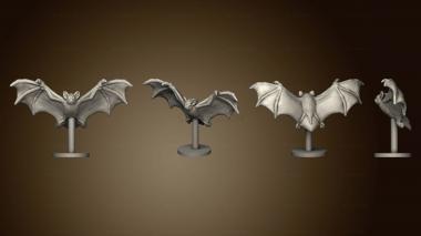 3D model bat on stand (STL)