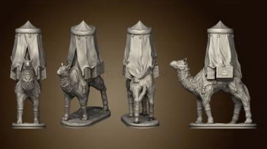 3D model Camel Ornamental Tent Based (STL)