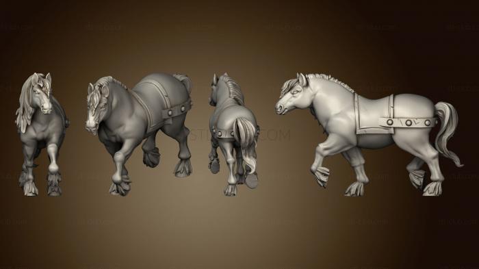 3D мадэль Лошадь в карете (STL)