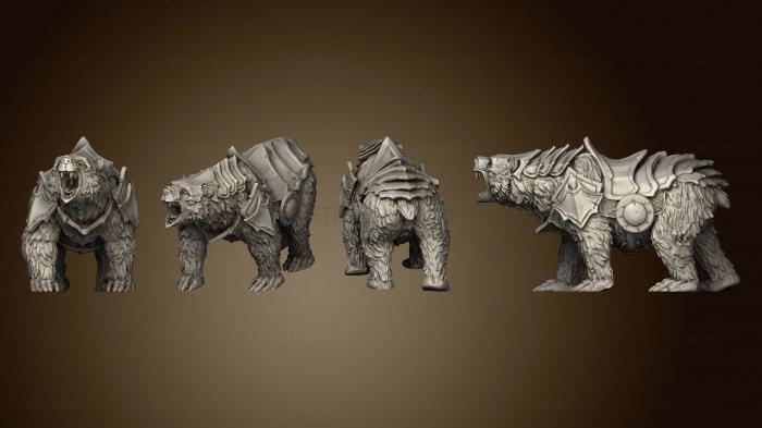 3D модель Большой Бронированный Медведь Гризли (STL)