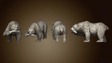 3D model Grizzly Bear Fish 2 (STL)