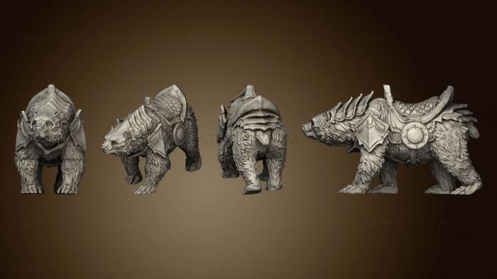 3D model Grizzly Bear Mount Large (STL)