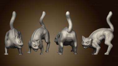 3D мадэль Черный Кот на Хэллоуин (STL)