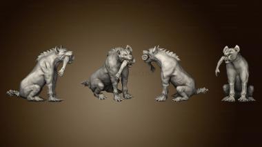 3D model Hyena Eating (STL)