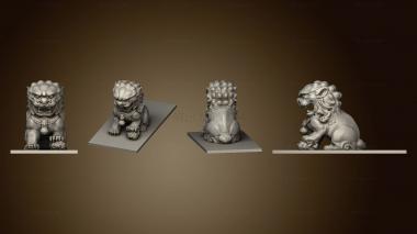 3D model Komainu Temple Guard 002 (STL)