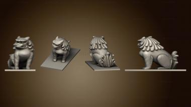 3D model Komainu Temple Guard 003 (STL)