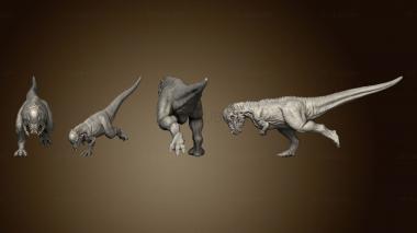 3D мадэль Пахицефалозавриды Поза 2 (STL)